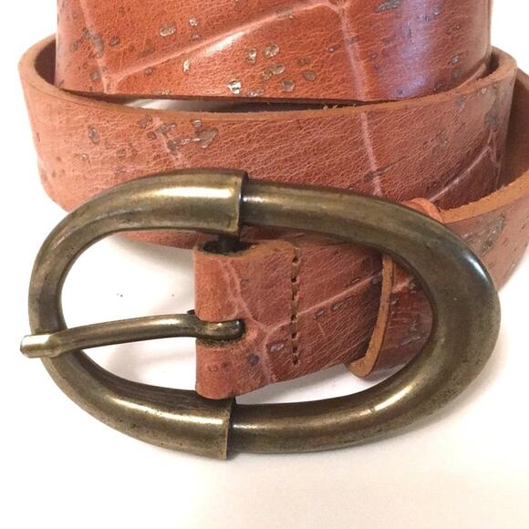 - GARUGLIERI Leather Belt made in Italy NWOT - SIZE  L = LARGE main image 5